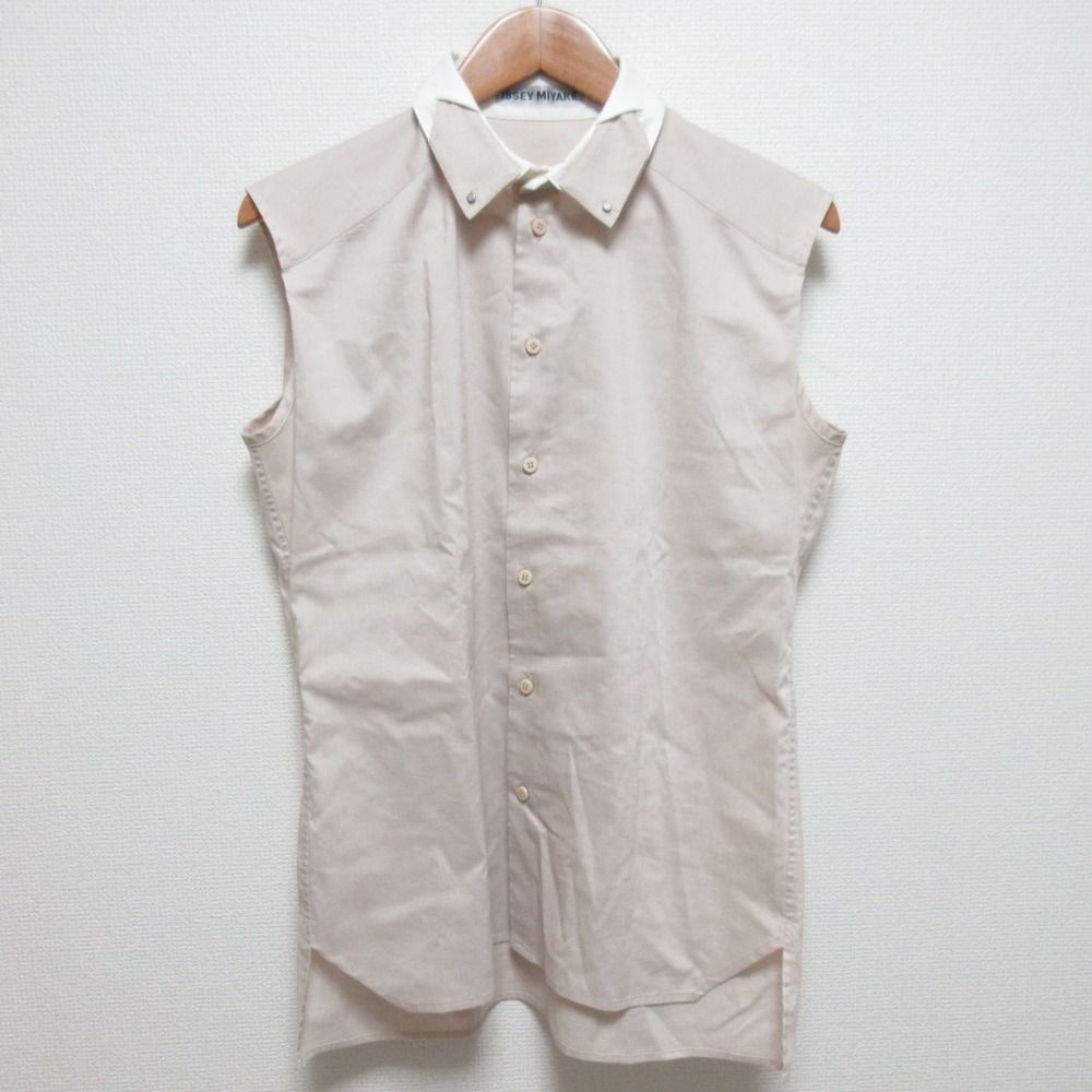 美品 ISSEY MIYAKE イッセイミヤケ デザインカラー ノースリーブ 美品 ISSEY MIYAKE イッセイミヤケ デザインカラー ノースリーブ