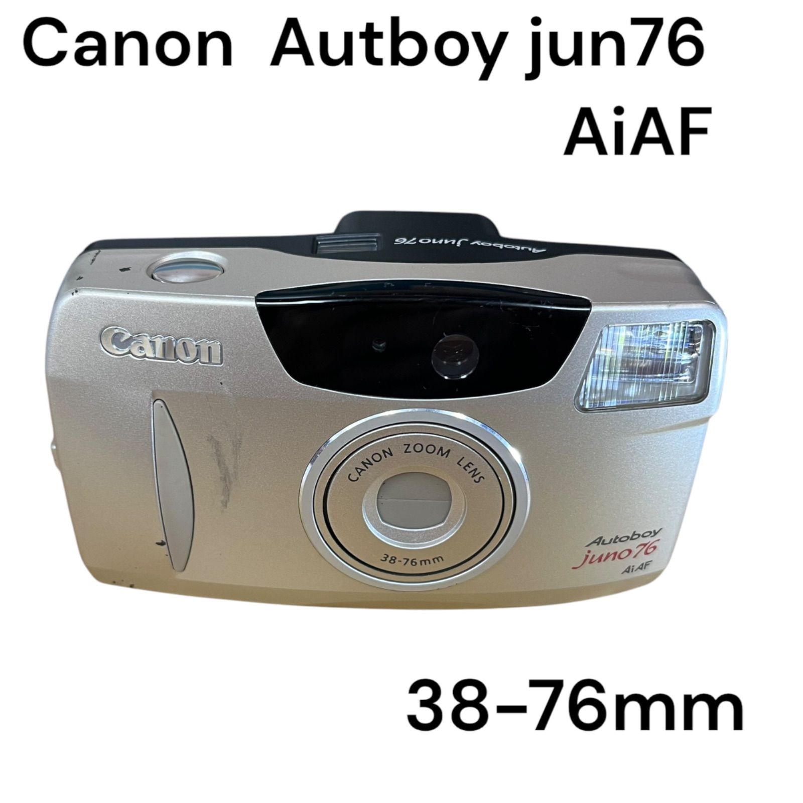管28908】CANON キヤノン Autoboy JUNO76 38-76mm フィルムカメラ