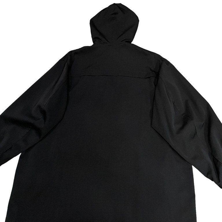 Y's for men ウールギャバジンダブルジップフーデッドロングジャケット