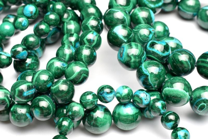 希少◇アメリカ産 クリソコラインマラカイト 11.5mm ブレスレット 1個