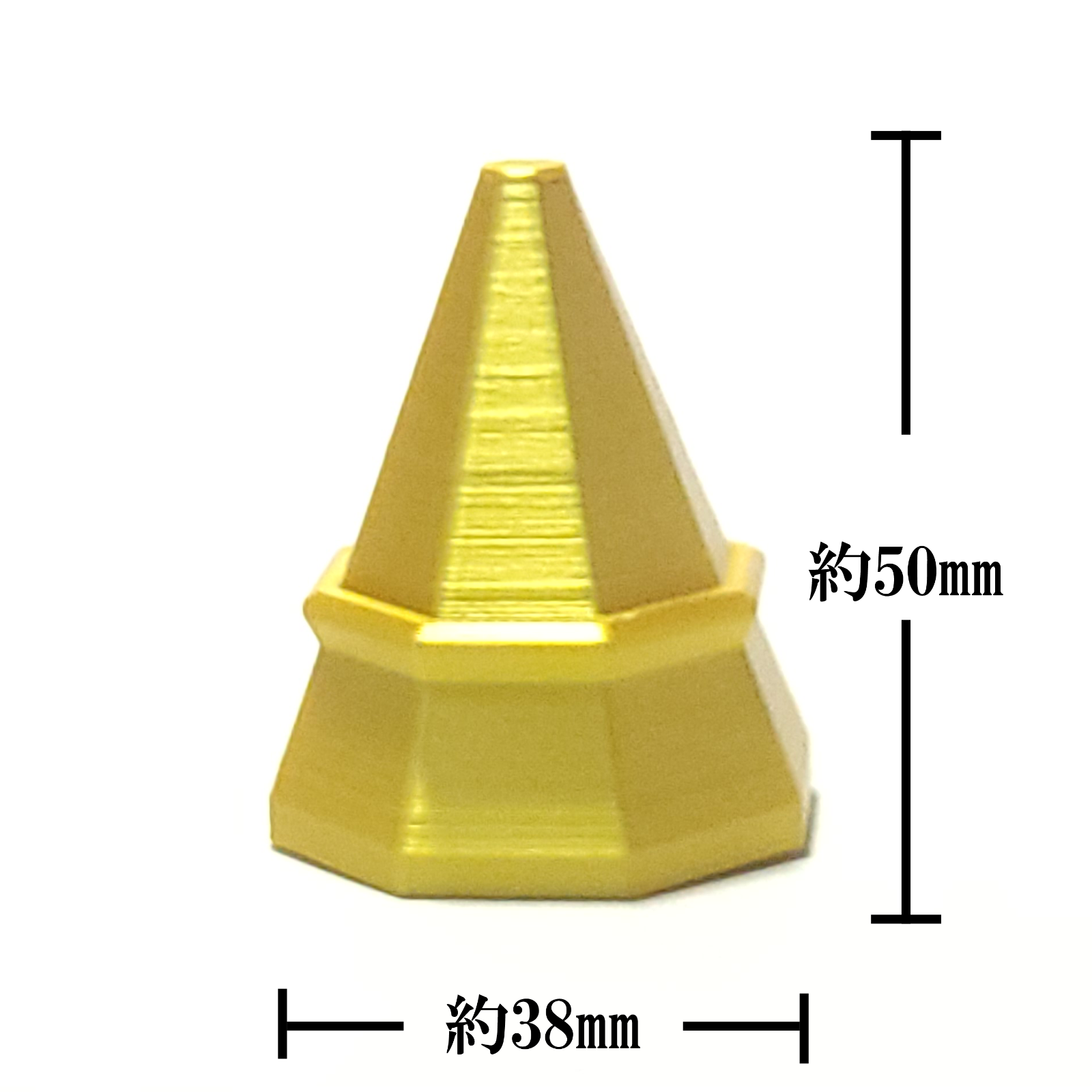 盛り塩 固め器 八角型 金色 ゴールド 盛り塩サイズ約33mm×45mm