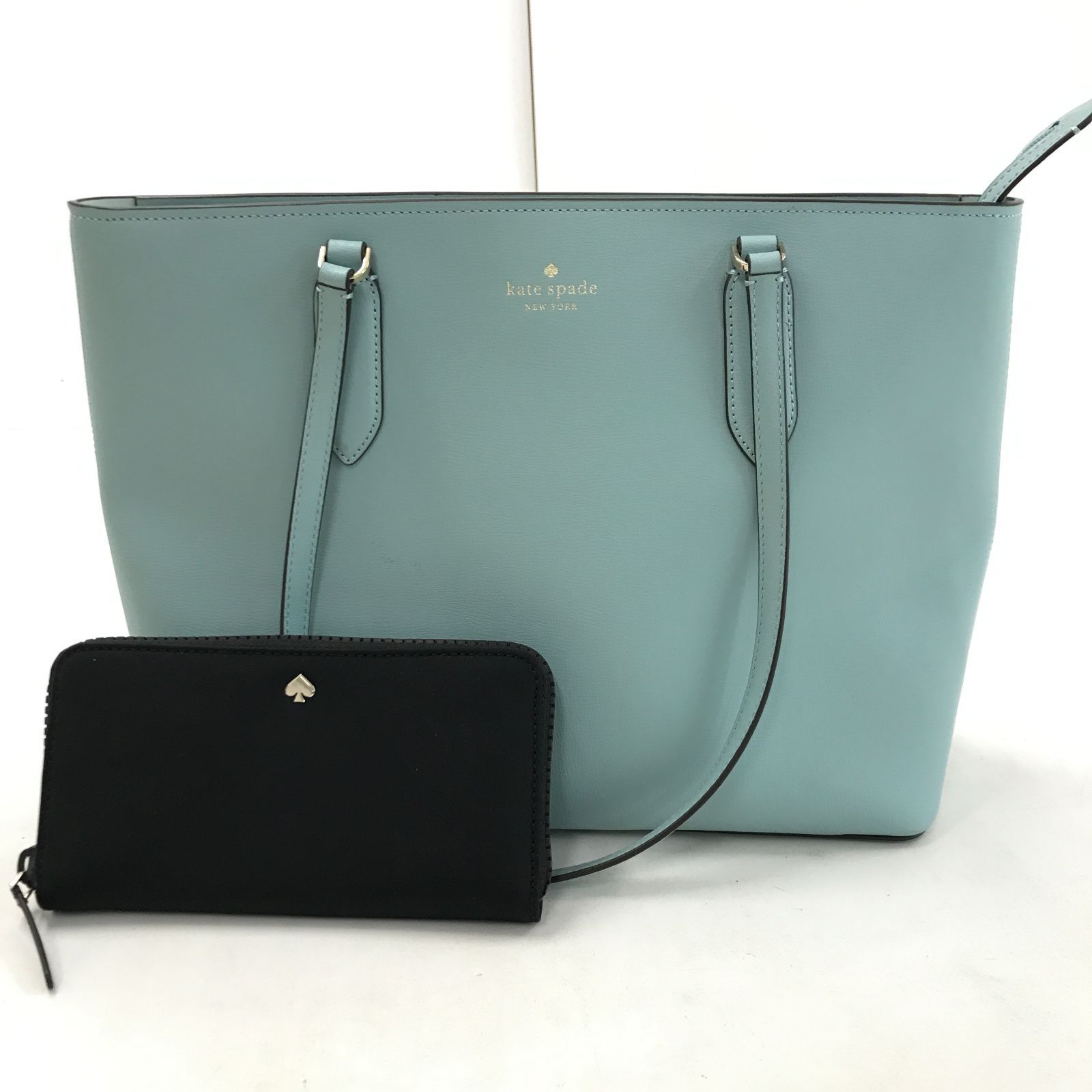 02m1942 kate spade ケイトスペード 2点セット レザー トートバッグ 