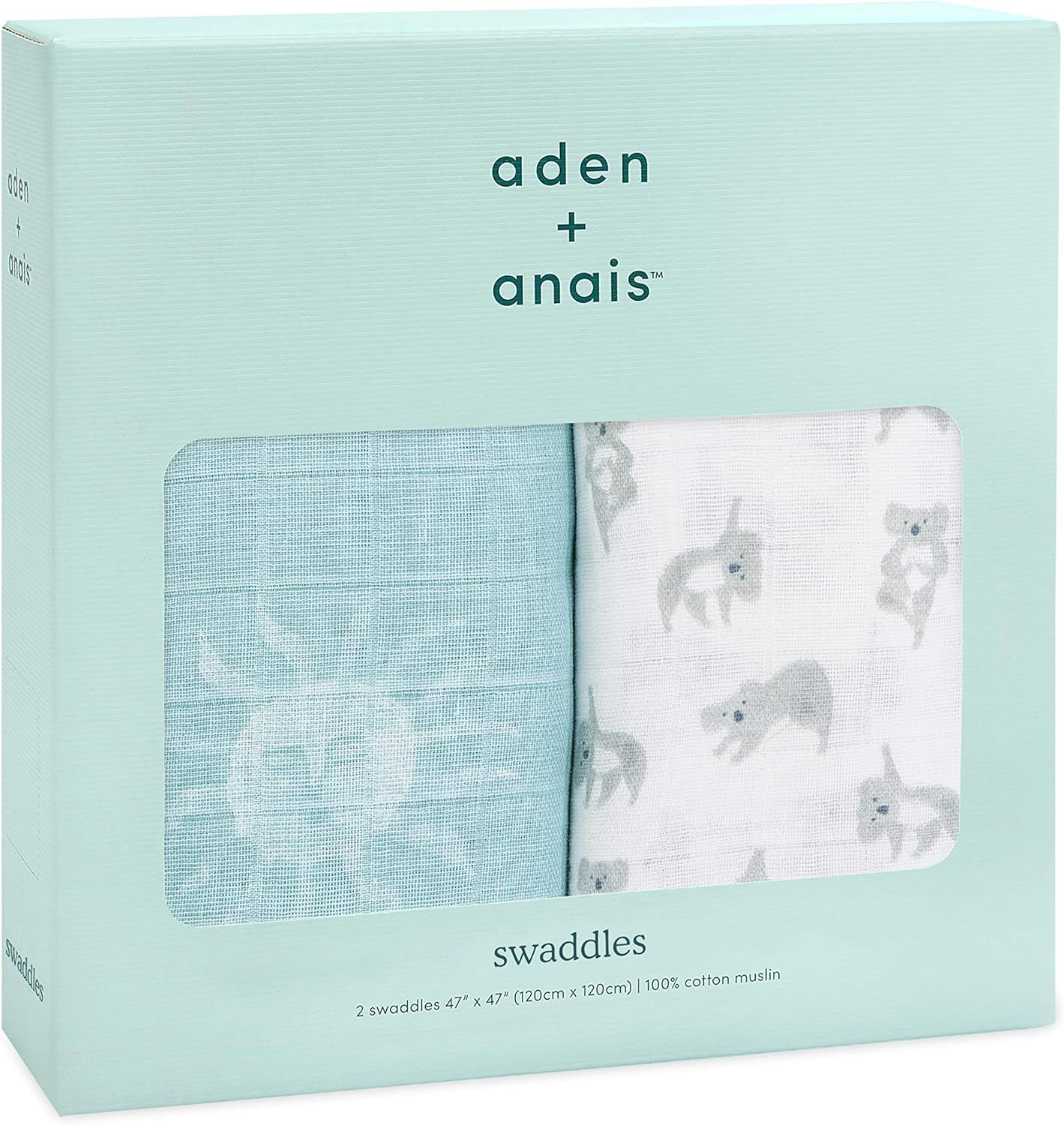 【開封済・未使用品】aden + anais 出産祝い ベビーギフト モスリンスワドル おくるみ 2枚セット now+zen