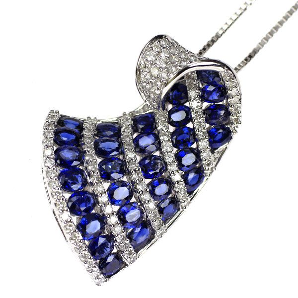 K18WG サファイアダイヤモンドペンダント ネックレスお値引きしました。 K18WGサファイア/ダイヤモンドネックレス | ポンテヴェキオ公式