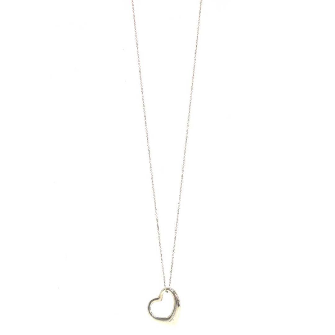 【美品】ティファニー オープンハートネックレス ラージペンダント SV925 TIFFANY&Co. ティファニー オープンハート ネックレス SV925