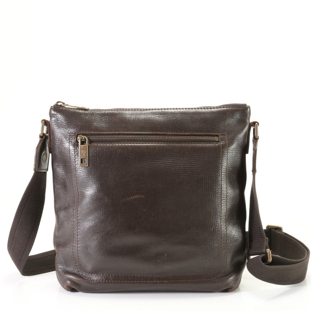 美品 ルイヴィトン ユタ シャウニー MM カフェ M93453 レザー 