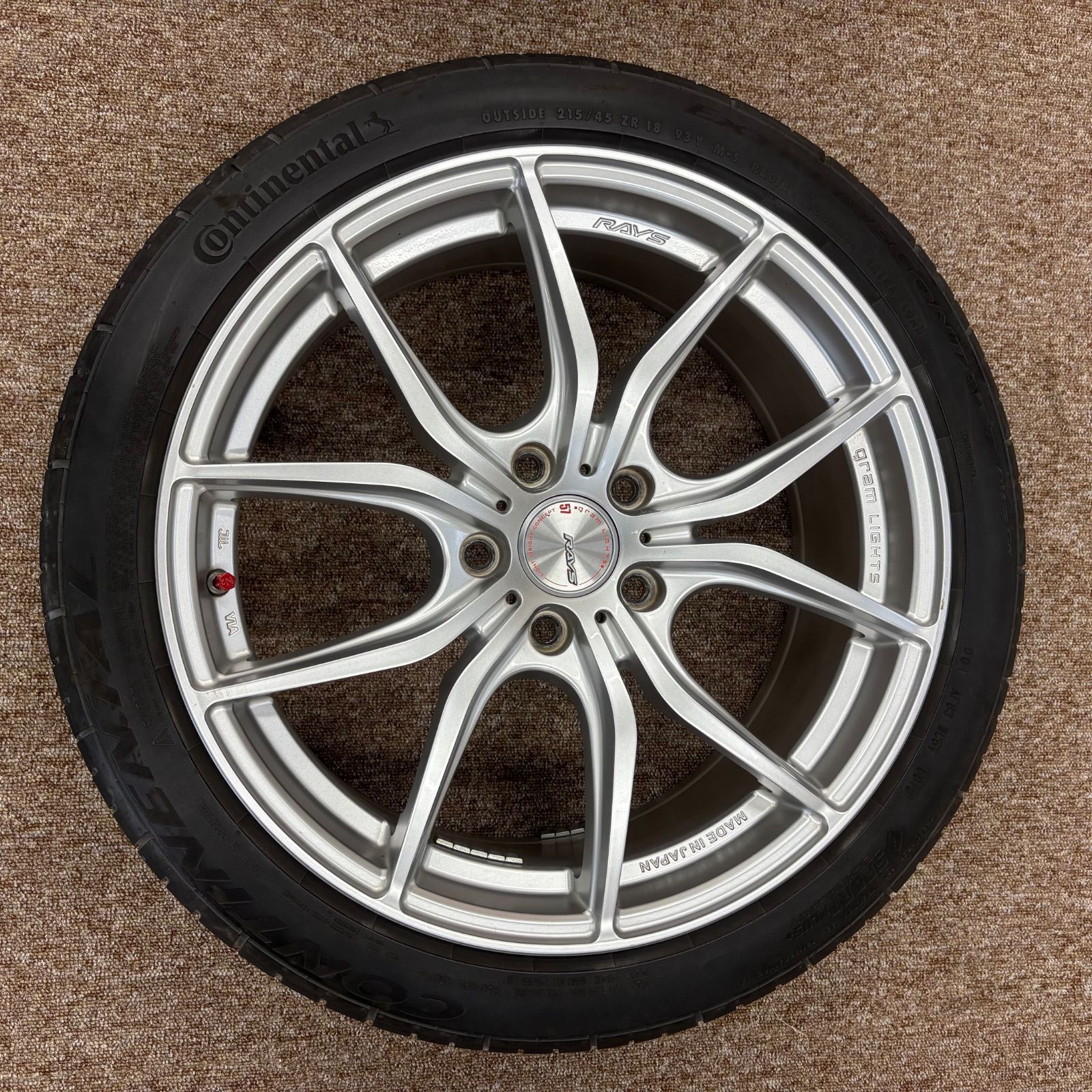 NEWモデル RAYS レイズ 4本 アルミホイール 215/45/R18 グラムライツ タイヤ・ホイール