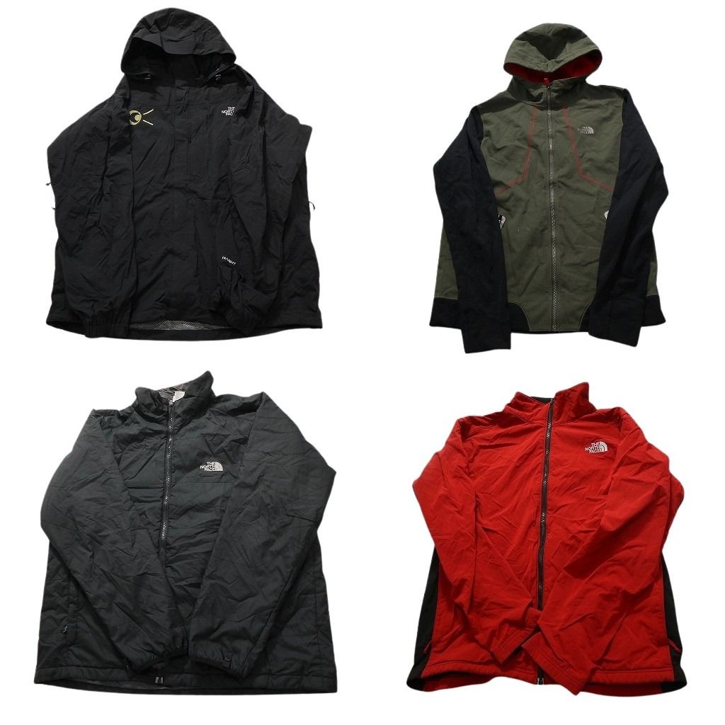 【B品】古着卸 まとめ売り ノースフェイス ジャケット 4枚セット (メンズ L /XL ) マウンテンパーカー HYBENT  古着 NC4264
