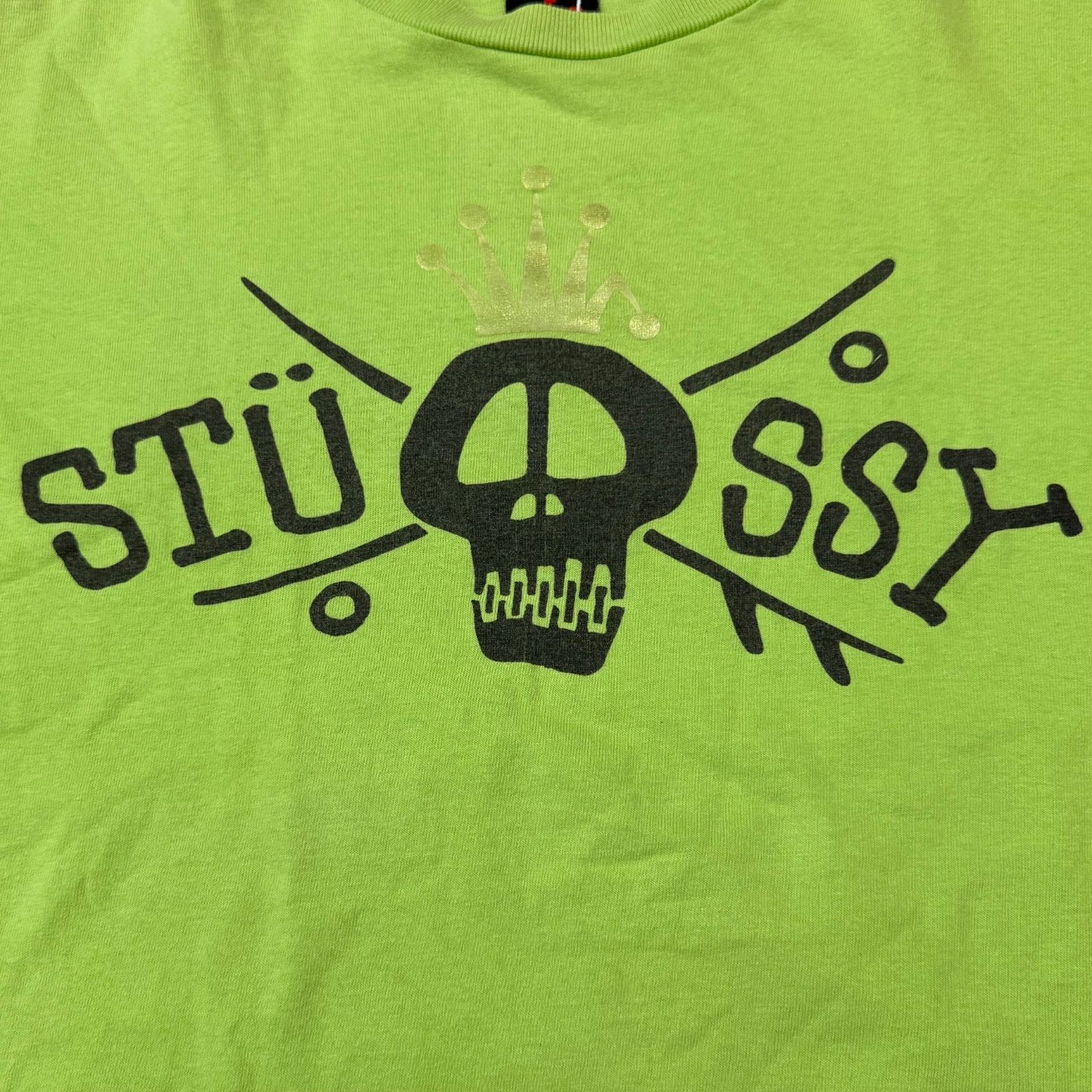 STUSSY 00s スカルプリントTシャツ 半袖カットソー アーカイブ 