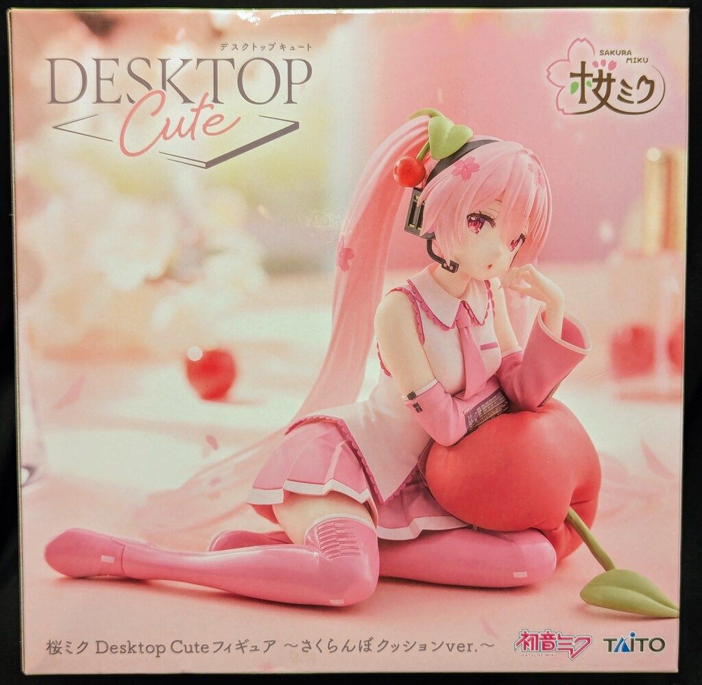 タイトー Desktop Cute フィギュア 桜ミク さくらんぼクッション
