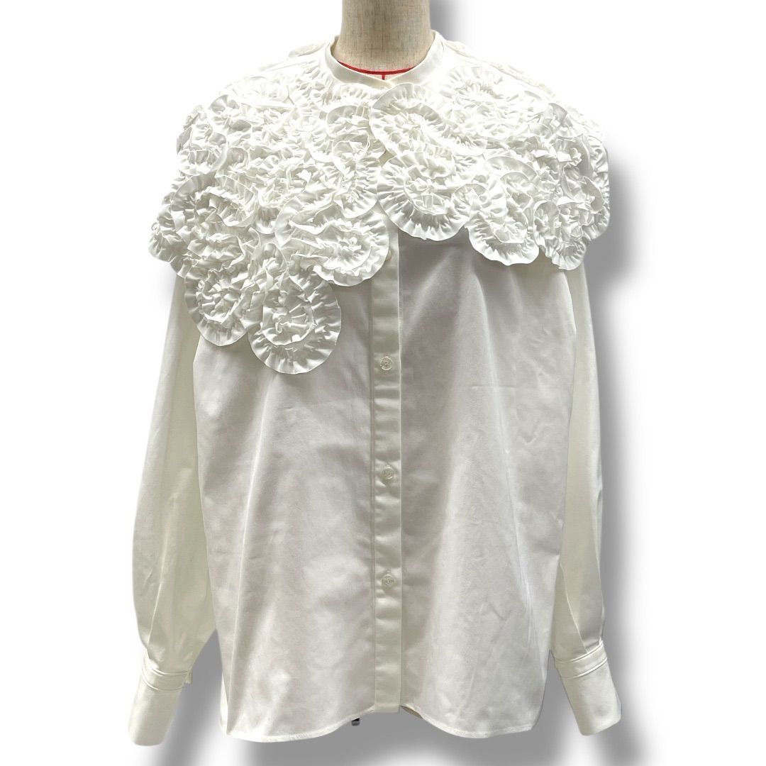 Shirocon シロコン ホイップカラーブラウス yori ヨリ 2WAY シャツ