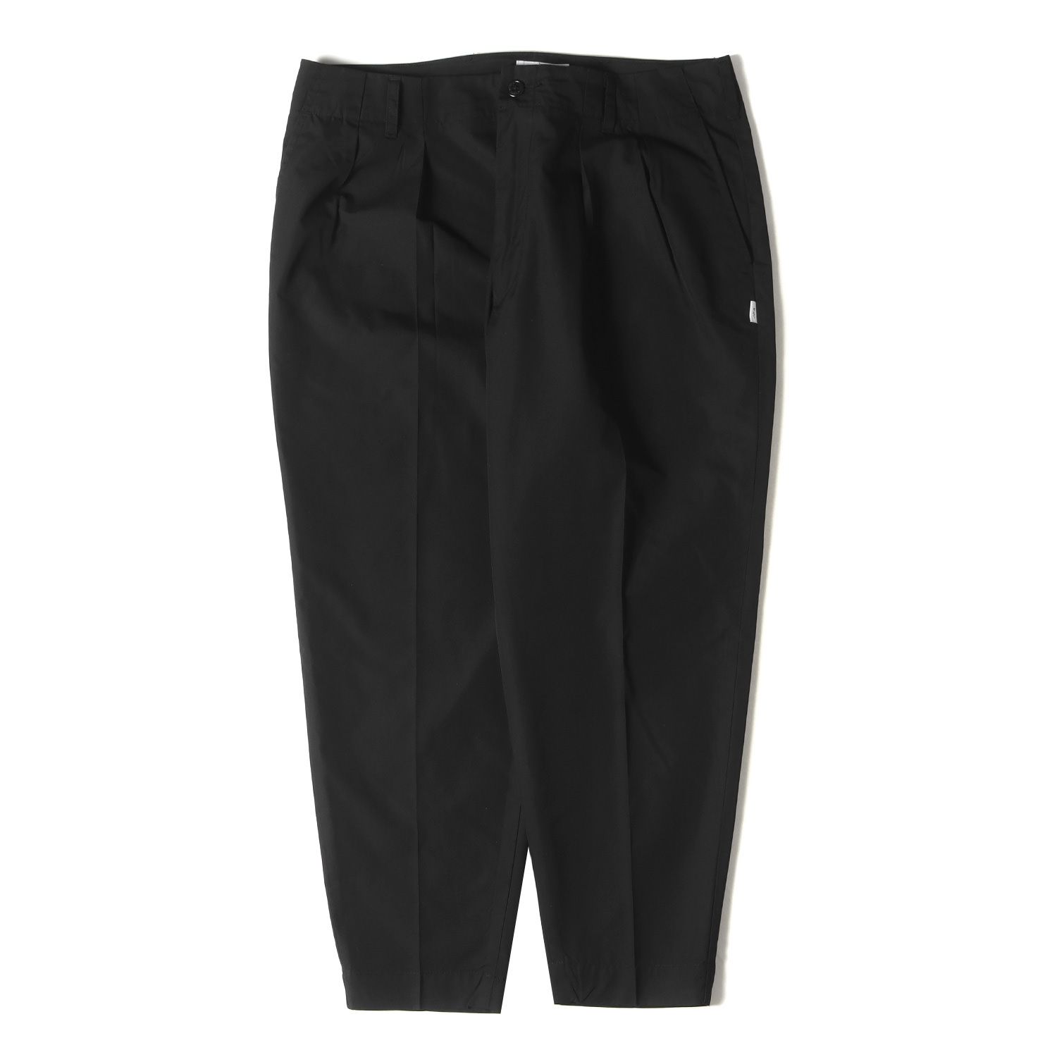 WTAPS ダブルタップス パンツ サイズ:L 22AW 2タック ワイド テーパード サルエルパンツ SHINOBI TROUSERS ブラック 黒  ボトムス シノビ トラウザー ズボン【メンズ】