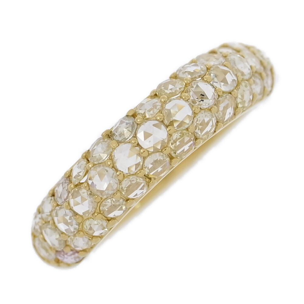 0.81ct/37P・ローズカット ダイヤモンド リング・指輪/K18YG/750 0.81ct/37P・ローズカット ダイヤモンド リング・指輪/K18YG/750