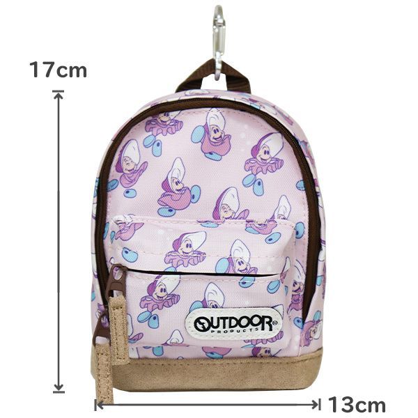 ふしぎの国のアリス S1428080】 ポーチ リュック型 カラビナ付き