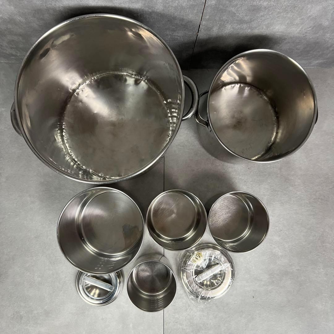 フォローで20％割 ステンレスポット セット 厨房用品 業務用 寸胴鍋 調理器具 03