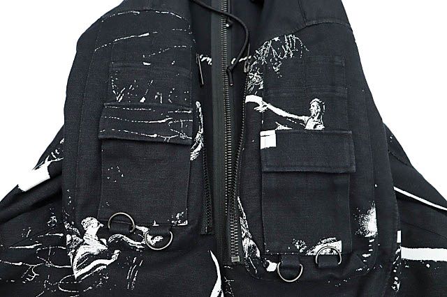 アンダーカバー UNDERCOVER 19SS LADS 総柄 パッチワーク フーデッド 