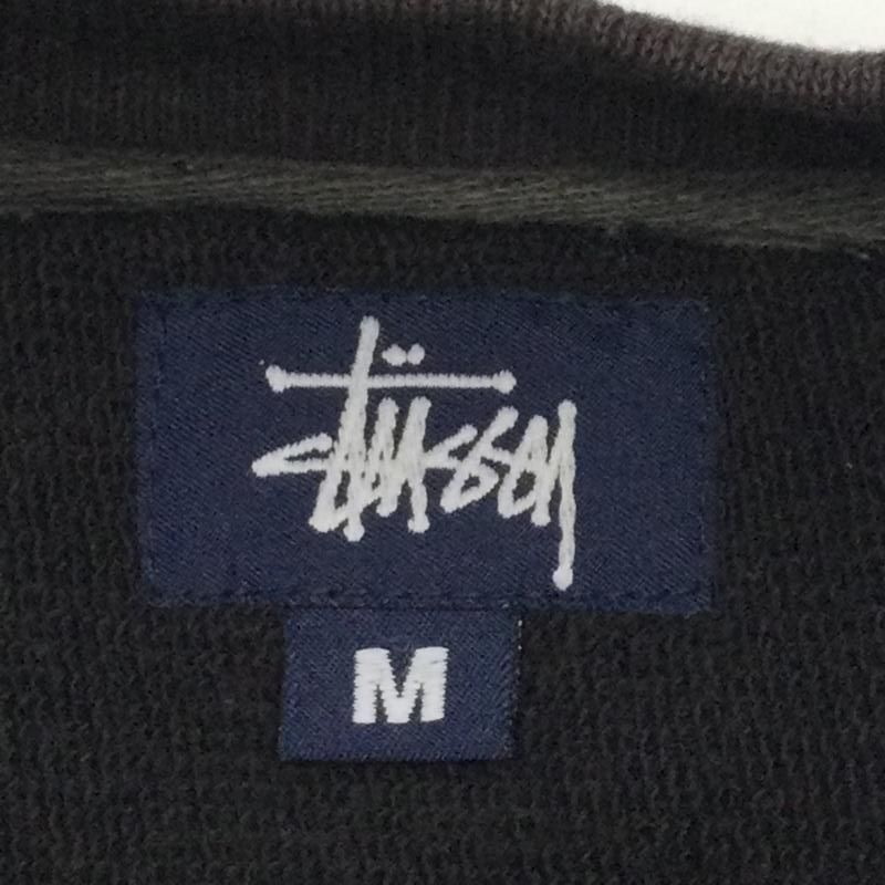 90s old stussyナス紺 ネイビー 前V 【中古】STUSSY 90s 紺タグ 前V 
