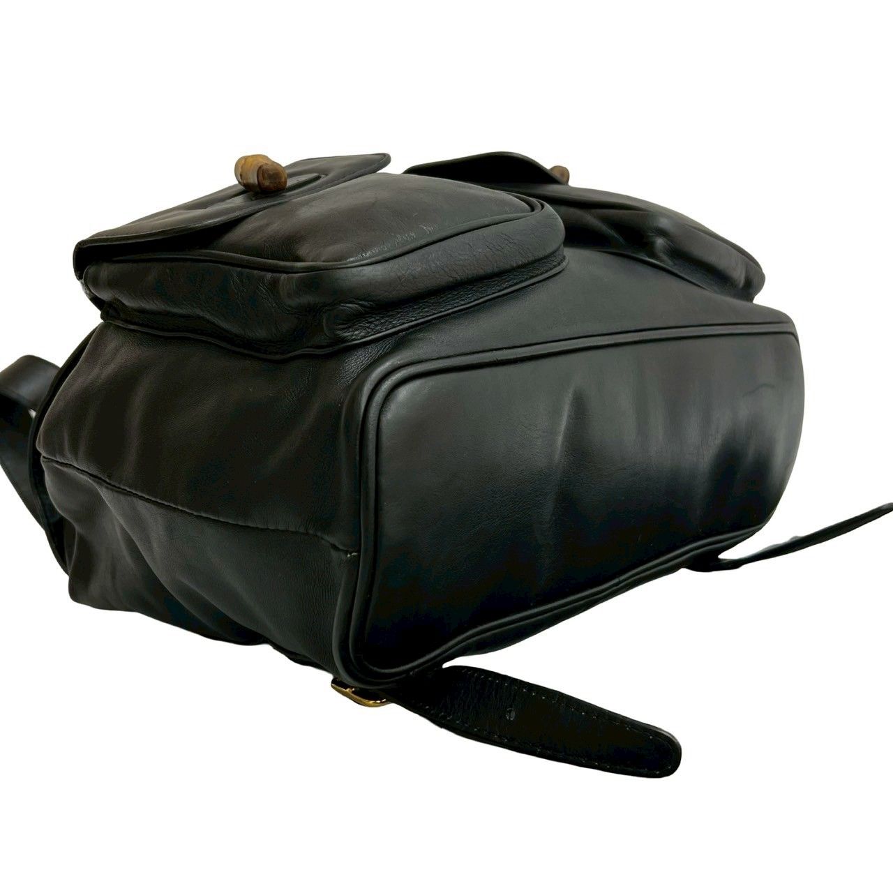 極 美品 GUCCI グッチ オールドグッチ ヴィンテージ バンブー レザー