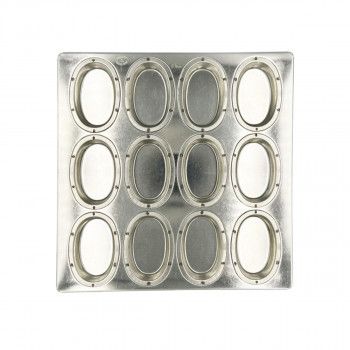 松永製作所 シリコン加工 シルバーオーバル天板12P MS168