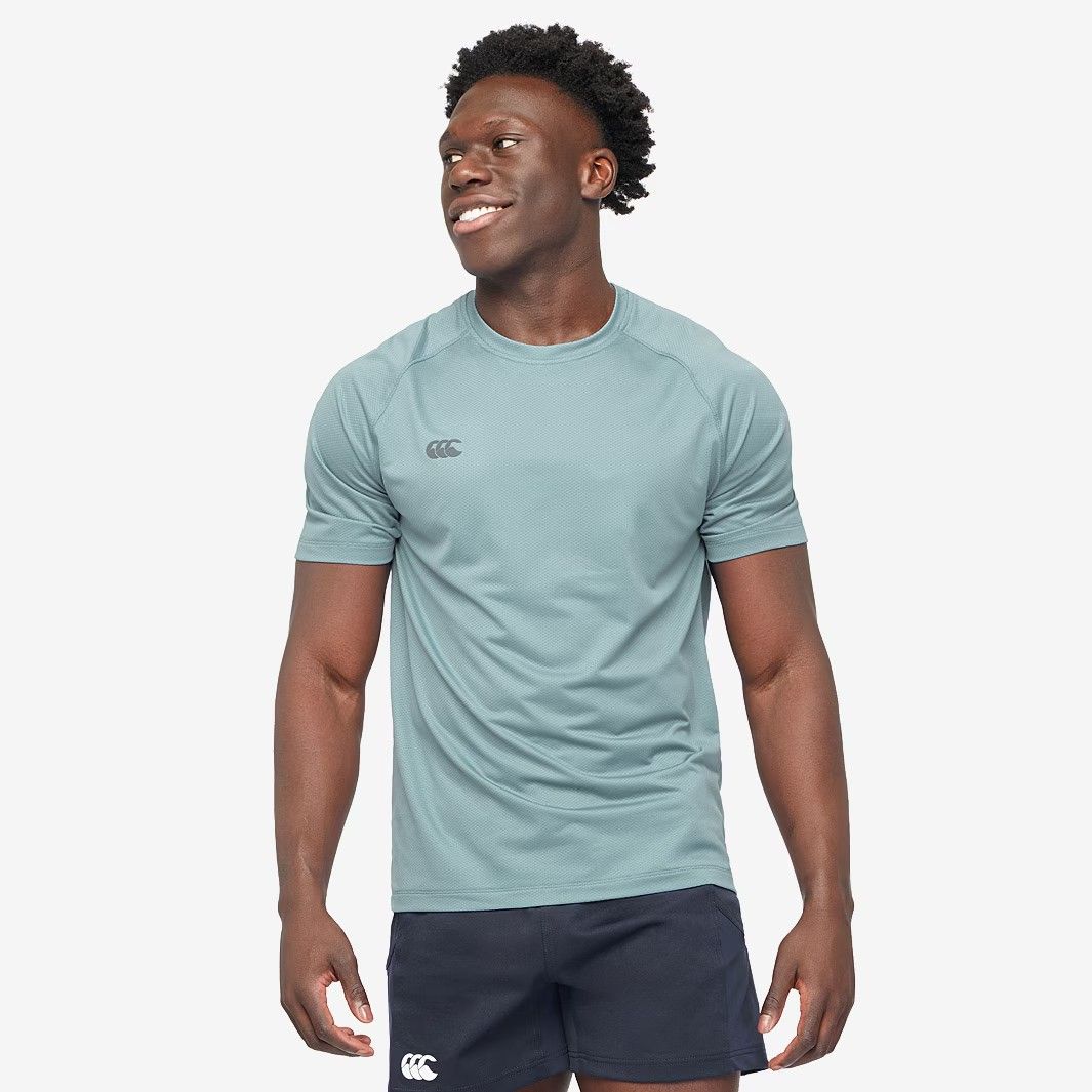 カンタベリー テンポ プラス トレーニング Tシャツ 青 ブルー 公式モデル 日本未発売