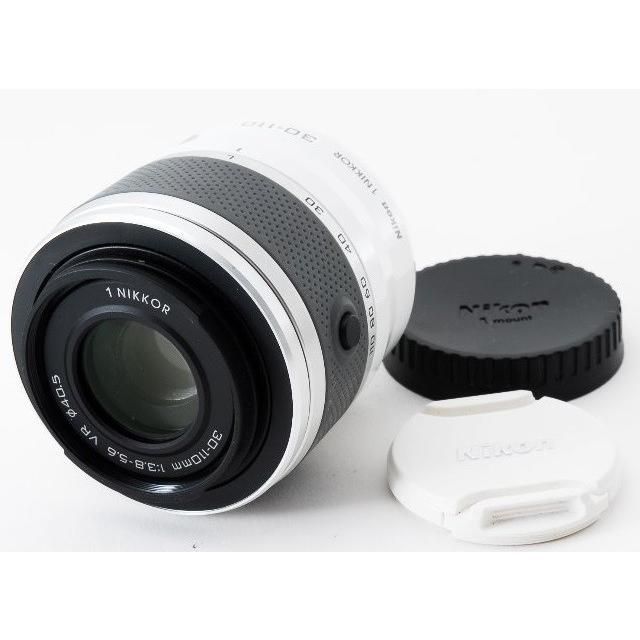 ニコン ミラーレス 望遠レンズ おすすめ Nikon 1 NIKKOR VR 30-110 ホワイト 中古 保証 レンズフード＆レンズプロテクター付き  - メルカリ