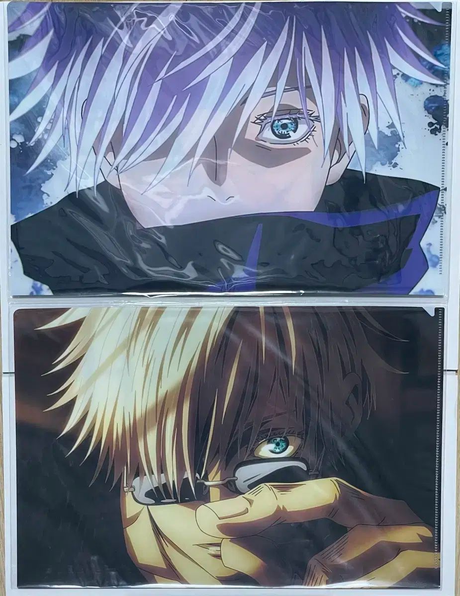 未開封 呪術廻戦 五条 悟 両面 クリア ファイル ポスター タレント