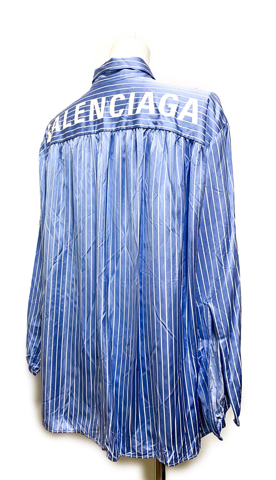 balenciaga ストライプシャツ Balenciaga ストライプ シャツ | ブルー | FARFETCH JP