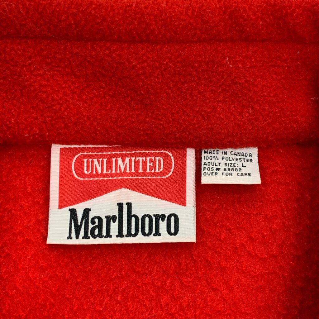 90年代 カナダ製 Marlboro マルボロ フリースジャケット バイ