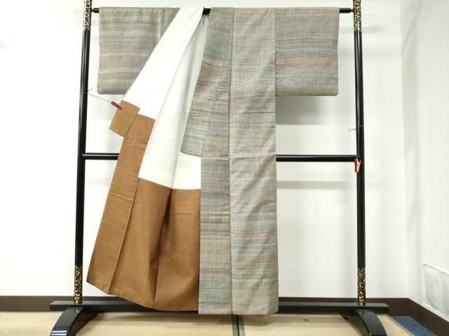 平和屋着物○上質な紬 格子柄 正絹 逸品 CAAU3038yc - メルカリ