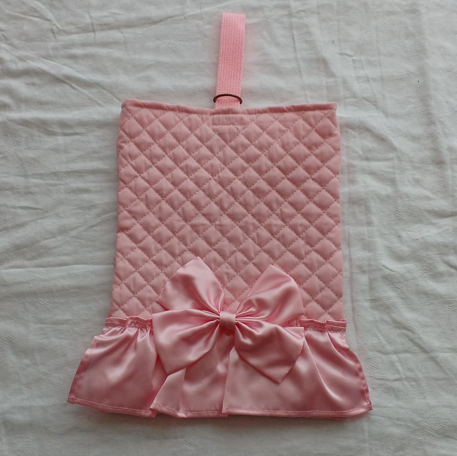 姫系】入園入学 通園バッグ5点セット ピンク×ピンク リボン フリル