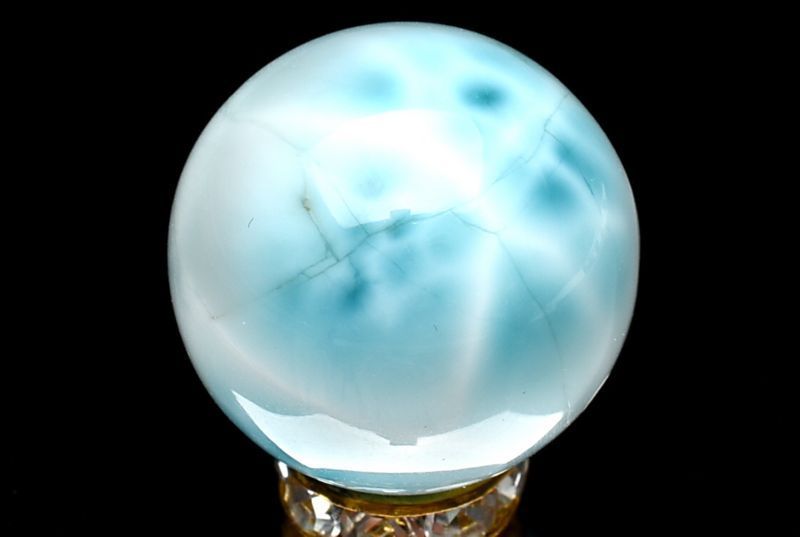 １点物 大珠 三大ヒーリング ラリマー 18.5mm 大珠 貫通穴 ビーズ パワーストーン 天然石 _P8519 NEXPOTALLINN_EU