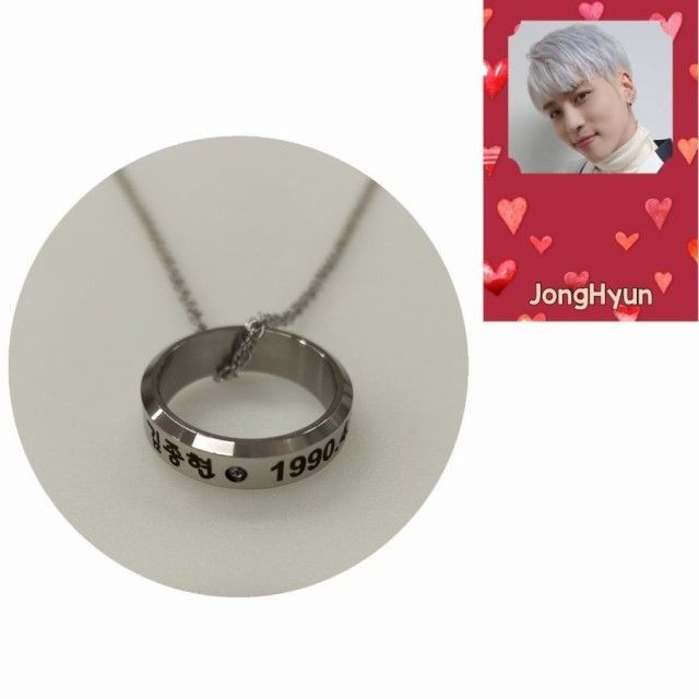 ジョンヒョン JONG HYUN SHINee シャイニー 刻印 リング 指輪 
