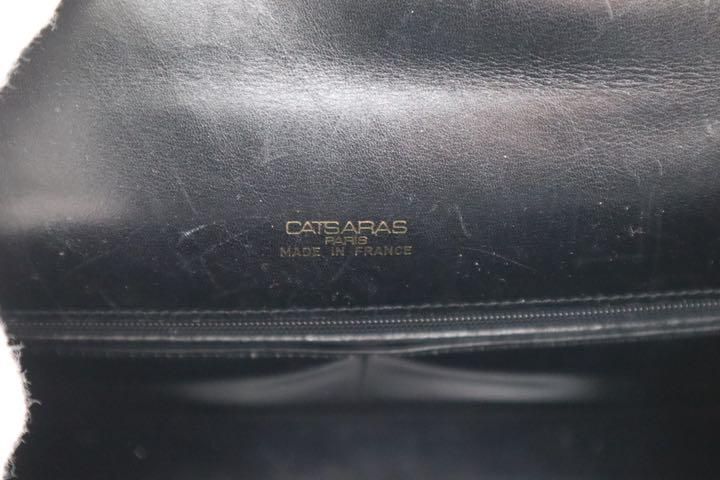 CATSARAS　ビンテージ　ハンドバッグ　トートバッグ　フランス製　レザー　鍵