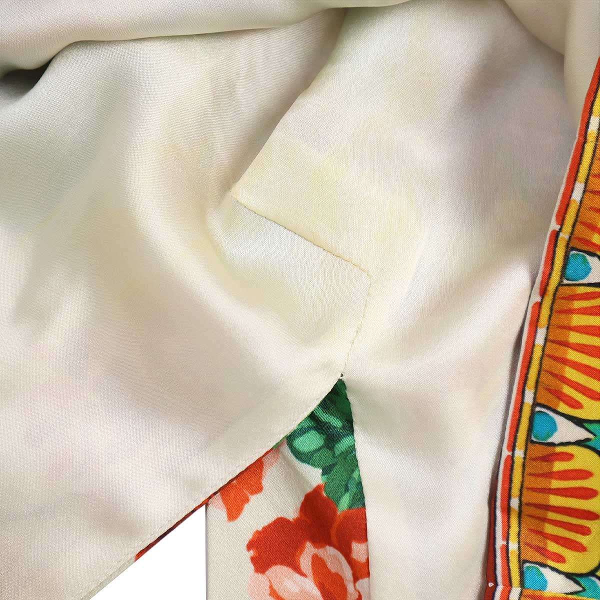 DOLCE&GABBANA ドルチェ＆ガッバーナ フラワーマヨリカシルク  