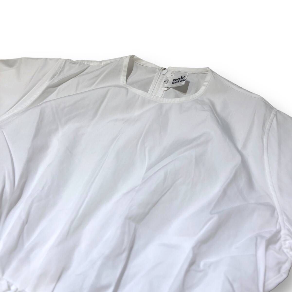 Noir Kei Ninomiya チュールスリーブ Tシャツ | ホワイト