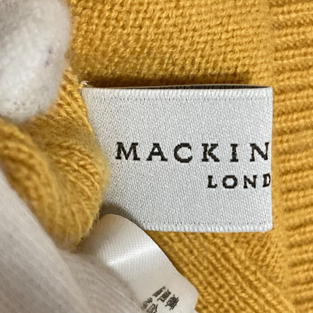美品 MACKINTOSH LONDON マッキントッシュロンドン ウールカシミヤ ニットセーター 大きいサイズ44 イエロー レディース 古着 中古 美品 MACKINTOSH LONDON マッキントッシュロンドン ウール