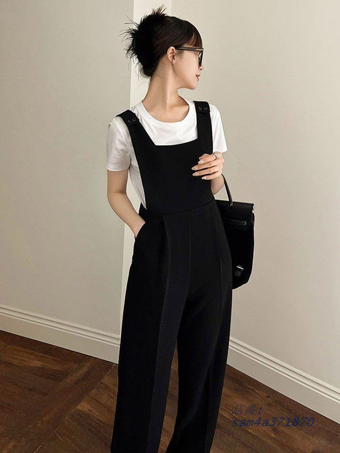 ジャンプスーツ レディース オールインワン パンツドレス ロング ハイウエスト 上品 大人 脚長効果 春 デート バックジッパー 旅行 通勤 カジュアル 秋 普段着 am4a371870