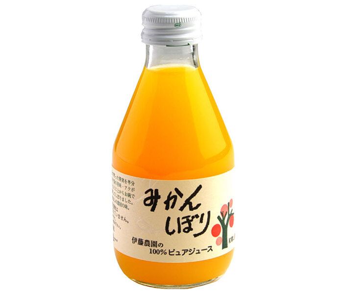 伊藤農園 ピュアジュース みかん 180ml瓶×30本入× 2ケース ｜ 果実飲料 果汁 みかん 瓶