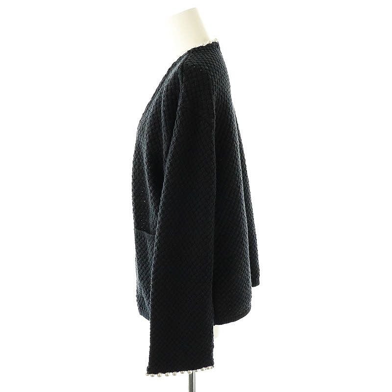 JUSGLITTY（ジャスグリッティー）の「パール付ニットジャケット