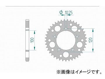 2輪 アファム Rスプロケット 品番：36800-41 アルミ 525-41 アプリリア トゥオノ1000R 2003年～2005年 JAN：4548664334292