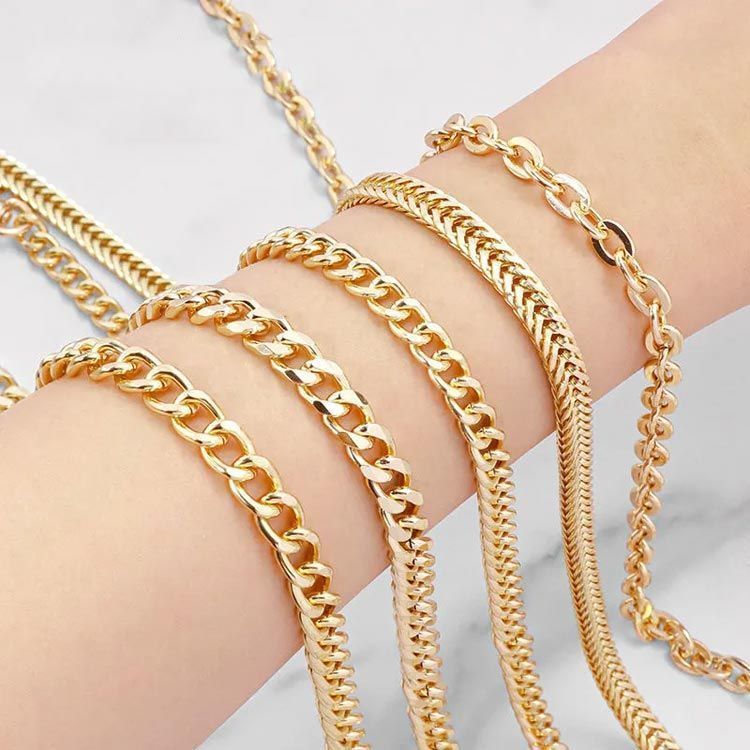 【新品未使用】plage chain ベルト スマホチェーン　ゴールド ショルダーストラップ チェーン 単品 付け替え 金属 シルバー