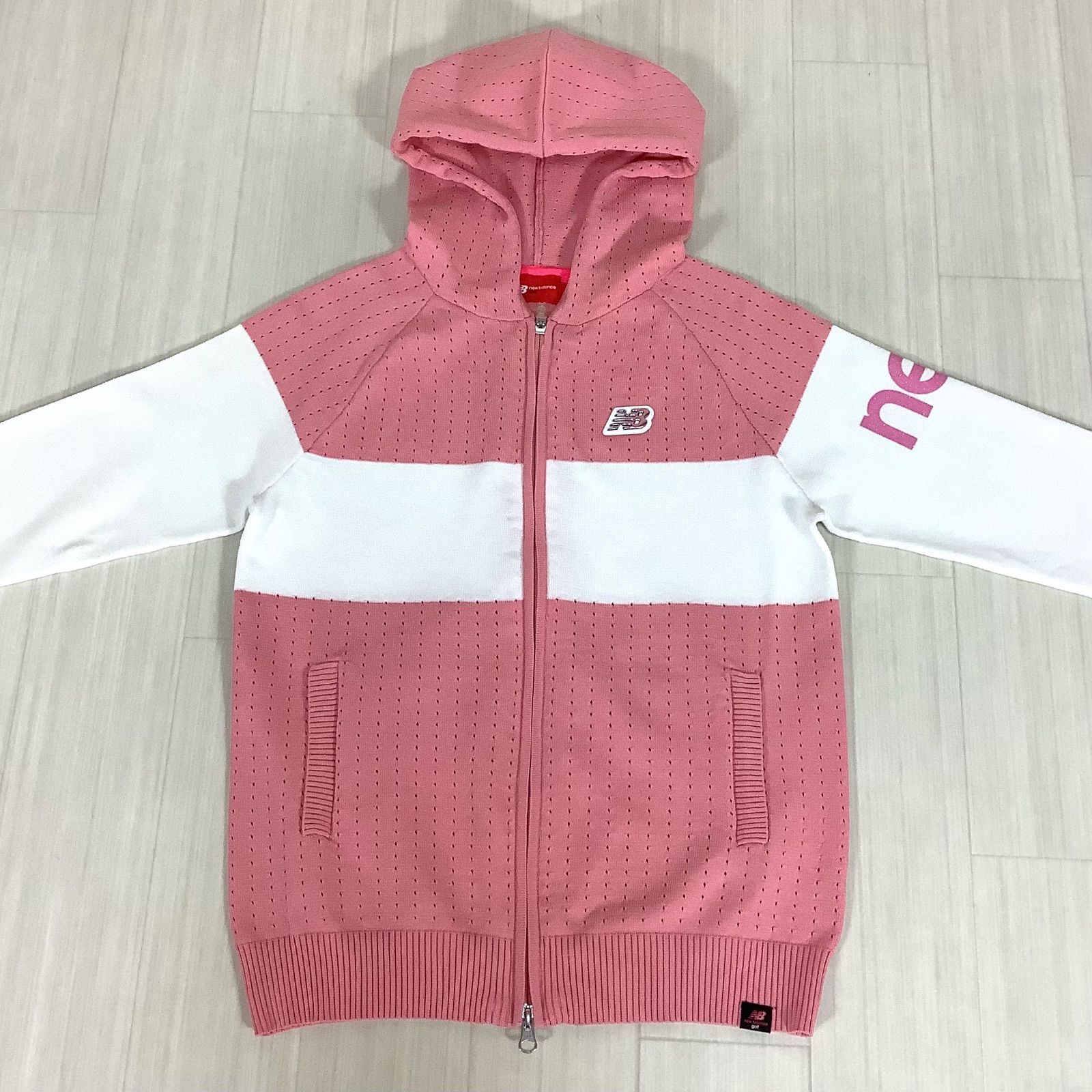 New Balance - 【新品】ニューバランス ランニングジャケット ピンク L サイズ New Balance ニューバランス ジップアップパーカー トレーニング