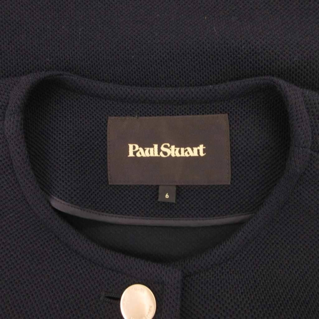 ポールスチュアート PAUL STUART ダブルカノコジャージ ジャケット ウール 6 紺 ネイビー ノー K1E42-431-28 FF GULLKHAN_COM