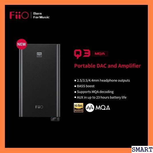 ☆人気_Z021 FiiO Q3 ヘッドホンアンプ ポータブル 高解像度 d .5/4.4