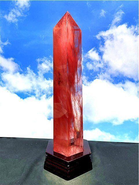 天然赤水晶六角柱 1645g304mm 超綺麗赤水晶六角柱B86E2/76E20C - メルカリ