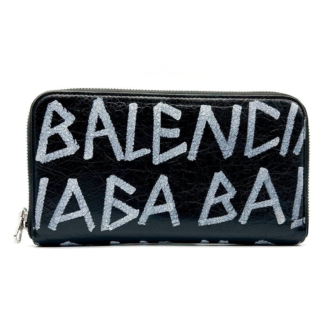 バレンシアガ BALENCIAGA グラフィティ レザー ラウンド