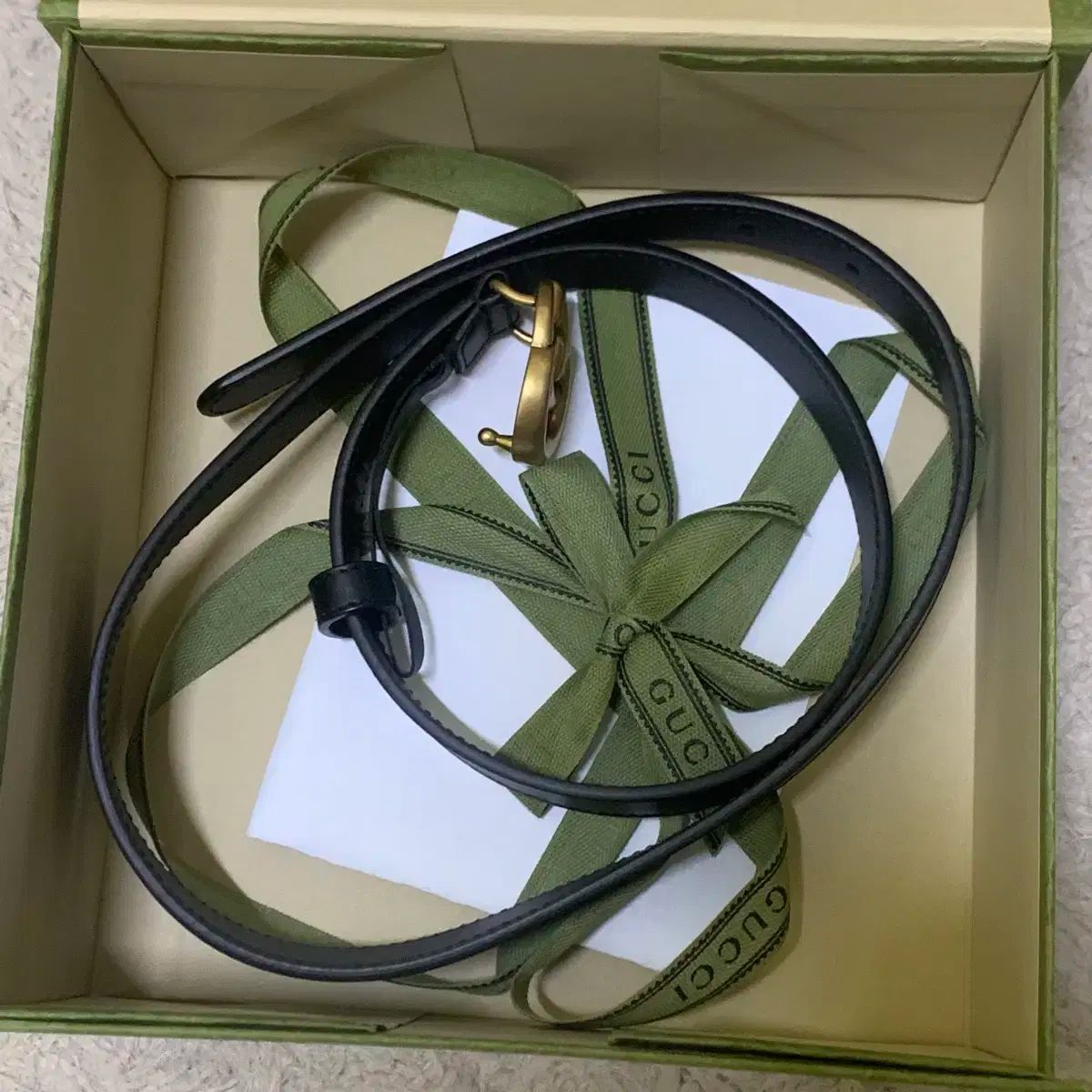 GUCCI グッチ GG マモン ブラック ベルト フルセット