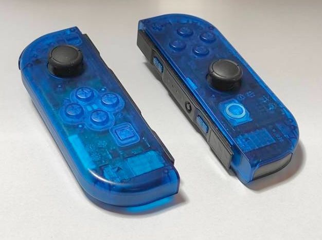 任天堂switch ジョイコンカスタム クリアブルー - 携帯用ゲーム機本体