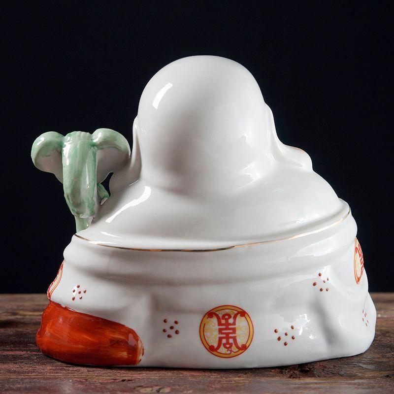 如意弥勒仏像  陶磁器 装飾品 現代工芸品美術品 置物 如意弥勒仏像 陶磁器 装飾品 現代工芸品美術品 置物 - メルカリ