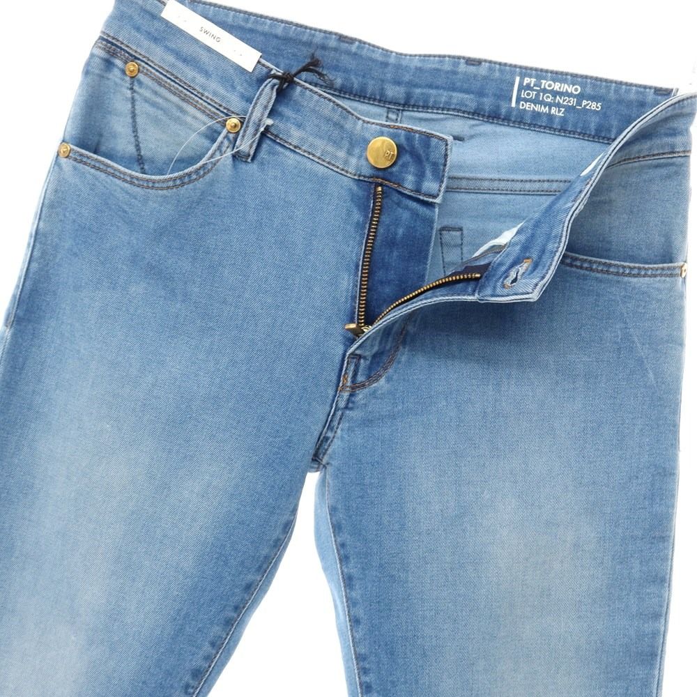【新品】ピーティートリノ デニム PT TORINO DENIM SWING 加工 ストレッチデニムパンツ ジーンズ ブルー【サイズ29】【メンズ】
